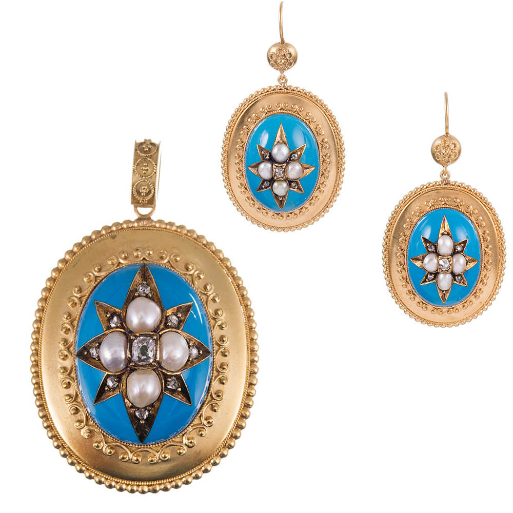 victorian turquoise earrings